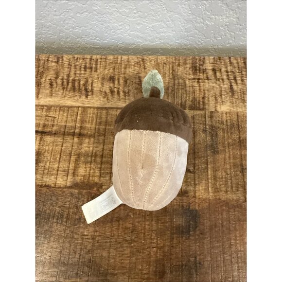 H&M Home Plush Acorn Rattle Baby Toy Stuffie Earthy Soft Infant 6.5” - Picture 4 of 7